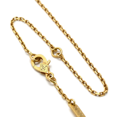 ヴァンクリーフアーペル Van Cleef & Arpels ヴィンテージ アルハンブラ VCARO9VA00 グリーンXイエローゴールド K18YG マラカイト ネックレス 緑 750 18金 マット マラカイト