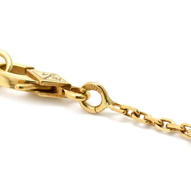 ヴァンクリーフアーペル Van Cleef & Arpels ヴィンテージ アルハンブラ VCARO9VA00 グリーンXイエローゴールド K18YG マラカイト ネックレス 緑 750 18金 マット マラカイト