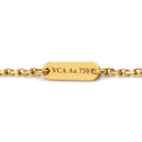 ヴァンクリーフアーペル Van Cleef & Arpels ヴィンテージ アルハンブラ VCARO9VA00 グリーンXイエローゴールド K18YG マラカイト ネックレス 緑 750 18金 マット マラカイト
