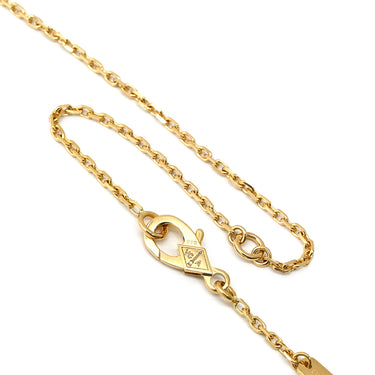 ヴァンクリーフアーペル Van Cleef & Arpels ヴィンテージ アルハンブラ VCARO9VA00 イエローゴールド×グリーン K18YG マラカイト ネックレス Au750 18K 18金 緑 マラカイト マット