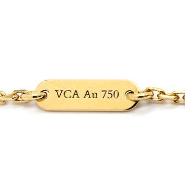 ヴァンクリーフアーペル Van Cleef & Arpels ヴィンテージ アルハンブラ ペンダント VCARA45800 ブラック×イエローゴールド K18YG オニキス ネックレス 黒 Au750 18K オニキス