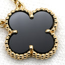 ヴァンクリーフアーペル Van Cleef & Arpels ヴィンテージ アルハンブラ ペンダント VCARA45800 ブラック×イエローゴールド K18YG オニキス ネックレス 黒 Au750 18K オニキス