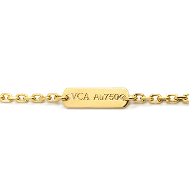 ヴァンクリーフアーペル Van Cleef & Arpels ヴィンテージ アルハンブラ VCARA45800 ブラック×イエローゴールド K18YG オニキス ネックレス Au750 18K 18金 黒 オニキス