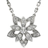 ヴァンクリーフアーペル Van Cleef & Arpels ロータス ペンダント ダイヤ ミニ VCARP0ZW00 ホワイトゴールド K18WG ダイヤモンド ネックレス ペンダント 750 18K WG 26石
