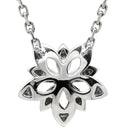 ヴァンクリーフアーペル Van Cleef & Arpels ロータス ペンダント ダイヤ ミニ VCARP0ZW00 ホワイトゴールド K18WG ダイヤモンド ネックレス ペンダント 750 18K WG 26石
