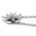ヴァンクリーフアーペル Van Cleef & Arpels ロータス ペンダント ダイヤ ミニ VCARP0ZW00 ホワイトゴールド K18WG ダイヤモンド ネックレス ペンダント 750 18K WG 26石