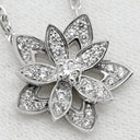 ヴァンクリーフアーペル Van Cleef & Arpels ロータス ペンダント ダイヤ ミニ VCARP0ZW00 ホワイトゴールド K18WG ダイヤモンド ネックレス ペンダント 750 18K WG 26石