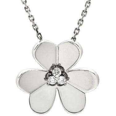 ヴァンクリーフアーペル Van Cleef & Arpels フリヴォル ペンダント ラージ VCARD25300 ホワイトゴールド K18WG ダイヤモンド ネックレス 750WG 3Pダイヤ