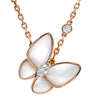 ヴァンクリーフアーペル Van Cleef & Arpels ペンダント VCARO8FO00 ホワイト×ローズゴールド K18RG ダイヤモンド ホワイトマザーオブパール ネックレス ローズゴールド PG 18K シェル 蝶 ダイヤモンド