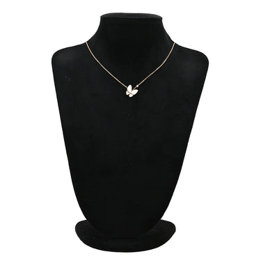 ヴァンクリーフアーペル Van Cleef & Arpels ペンダント VCARO8FO00 ホワイト×ローズゴールド K18RG ダイヤモンド ホワイトマザーオブパール ネックレス ローズゴールド PG 18K シェル 蝶 ダイヤモンド