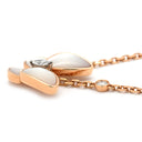 ヴァンクリーフアーペル Van Cleef & Arpels ペンダント VCARO8FO00 ホワイト×ローズゴールド K18RG ダイヤモンド ホワイトマザーオブパール ネックレス ローズゴールド PG 18K シェル 蝶 ダイヤモンド