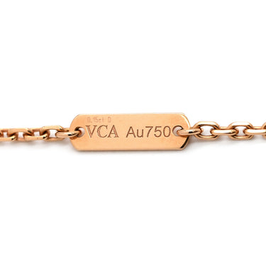 ヴァンクリーフアーペル Van Cleef & Arpels ペンダント VCARO8FO00 ホワイト×ローズゴールド K18RG ダイヤモンド ホワイトマザーオブパール ネックレス ローズゴールド PG 18K シェル 蝶 ダイヤモンド
