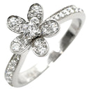 ヴァンクリーフアーペル Van Cleef & Arpels ソクラテス 1フラワー VCARD23700 ホワイトゴールド K18WG ダイヤモンド #52(JP12) リング 指輪 パヴェダイヤ 12号