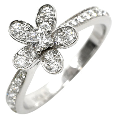 ヴァンクリーフアーペル Van Cleef & Arpels ソクラテス 1フラワー VCARD23700 ホワイトゴールド K18WG ダイヤモンド #52(JP12) リング 指輪 パヴェダイヤ 12号