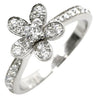 ヴァンクリーフアーペル Van Cleef & Arpels ソクラテス 1フラワー VCARD23700 ホワイトゴールド K18WG ダイヤモンド #52(JP12) リング 指輪 パヴェダイヤ 12号