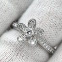 ヴァンクリーフアーペル Van Cleef & Arpels ソクラテス 1フラワー VCARD23700 ホワイトゴールド K18WG ダイヤモンド #52(JP12) リング 指輪 パヴェダイヤ 12号