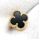 ヴァンクリーフアーペル Van Cleef & Arpels スウィート アルハンブラ VCARA44900 ブラック×イエローゴールド K18YG オニキス ピアス Au750 18K 18金 ブラック オニキス