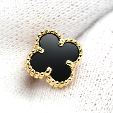 ヴァンクリーフアーペル Van Cleef & Arpels スウィート アルハンブラ VCARA44900 ブラック×イエローゴールド K18YG オニキス ピアス Au750 18K 18金 ブラック オニキス