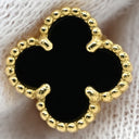 ヴァンクリーフアーペル Van Cleef & Arpels VCARA44900 イエローゴールド×ブラック K18YG オニキス ピアス 黒 Au750 18K 18金 オニキス