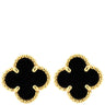 ヴァンクリーフアーペル Van Cleef & Arpels VCARA44900 イエローゴールド×ブラック K18YG オニキス ピアス 黒 Au750 18K 18金 オニキス