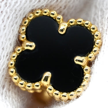 ヴァンクリーフアーペル Van Cleef & Arpels VCARA44900 イエローゴールド×ブラック K18YG オニキス ピアス 黒 Au750 18K 18金 オニキス