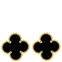 ヴァンクリーフアーペル Van Cleef & Arpels スウィート アルハンブラ VCARA44900 ブラック×イエローゴールド K18YG オニキス ピアス 黒 オニキス 750 YG 18K 両耳用