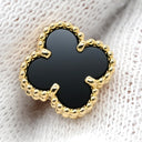 ヴァンクリーフアーペル Van Cleef & Arpels スウィート アルハンブラ VCARA44900 ブラック×イエローゴールド K18YG オニキス ピアス 黒 オニキス 750 YG 18K 両耳用