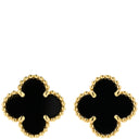 ヴァンクリーフアーペル Van Cleef & Arpels スウィート アルハンブラ VCARA44900 ブラック×イエローゴールド K18YG オニキス ピアス 黒 750 YG 18K 両耳用