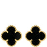 ヴァンクリーフアーペル Van Cleef & Arpels スウィート アルハンブラ VCARA44900 ブラック×イエローゴールド K18YG オニキス ピアス 黒 750 YG 18K 両耳用