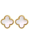 ヴァンクリーフアーペル Van Cleef & Arpels スウィート アルハンブラ VCARA44800 イエローゴールド×ホワイト K18YG マザーオブパール ピアス Au750 18K マザーオブパール シェル
