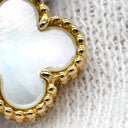 ヴァンクリーフアーペル Van Cleef & Arpels スウィート アルハンブラ VCARA44800 イエローゴールド×ホワイト K18YG マザーオブパール ピアス Au750 18K マザーオブパール シェル