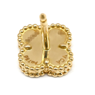 ヴァンクリーフアーペル Van Cleef & Arpels スウィート アルハンブラ VCARA44800 イエローゴールド×ホワイト K18YG マザーオブパール ピアス Au750 18K マザーオブパール シェル