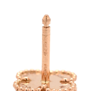 ヴァンクリーフアーペル Van Cleef & Arpels スウィート アルハンブラ VCARN6BO00 レッド×ローズゴールド K18PG カーネリアン ピアス Au750 18K 18金 カーネリアン
