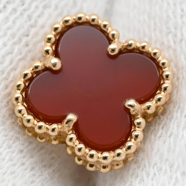 ヴァンクリーフアーペル Van Cleef & Arpels スウィート アルハンブラ VCARN6BO00 レッド×ローズゴールド K18PG カーネリアン ピアス Au750 18K 18金 カーネリアン