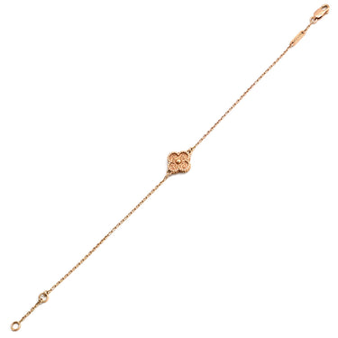 ヴァンクリーフアーペル Van Cleef & Arpels スウィート アルハンブラ VCARO8DC00 ピンクゴールド K18PG ブレスレット Au750 18K RG テクスチャード加工