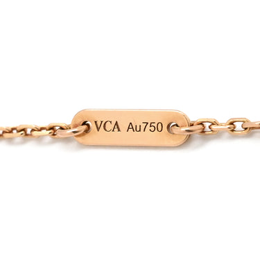 ヴァンクリーフアーペル Van Cleef & Arpels スウィート アルハンブラ VCARO8DC00 ピンクゴールド K18PG ブレスレット Au750 18K RG テクスチャード加工