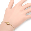 ヴァンクリーフアーペル Van Cleef & Arpels スウィート アルハンブラ VCARO8DC00 ピンクゴールド K18PG ブレスレット Au750 18K RG テクスチャード加工