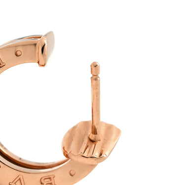 ブルガリ BVLGARI ロック 357567 ピンクゴールド K18PG ブラックセラミック ピアス B-zero1 BVLGARI Au750 18K 18金 ブラックセラミック
