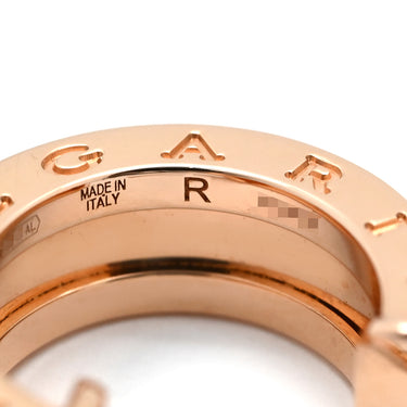ブルガリ BVLGARI ロック 357567 ピンクゴールド K18PG ブラックセラミック ピアス B-zero1 BVLGARI Au750 18K 18金 ブラックセラミック