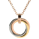 カルティエ Cartier トリニティ ペンダント イエローゴールドXピンクゴールドXホワイトゴールド K18PG K18YG K18WG ダイヤモンド ネックレス 3カラー 18金 750 3連 5Pダイヤモンド