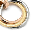 カルティエ Cartier トリニティ ペンダント イエローゴールドXピンクゴールドXホワイトゴールド K18PG K18YG K18WG ダイヤモンド ネックレス 3カラー 18金 750 3連 5Pダイヤモンド