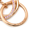 カルティエ Cartier トリニティ ピンクゴールド K18PG ピンクサファイヤ ネックレス Cartier 18金 750PG 3連 サファイア セミパヴェ