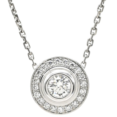 カルティエ Cartier ダムール LM ホワイトゴールド K18WG ダイヤモンド ネックレス Cartier ダイヤモンド パヴェ 18K Au750 WG