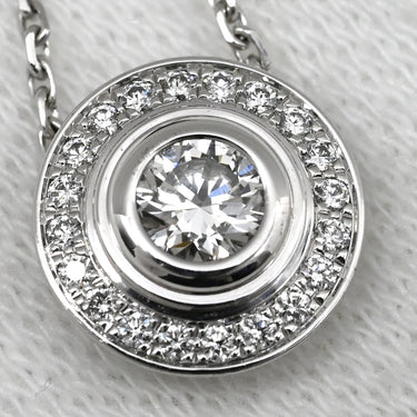 カルティエ Cartier ダムール LM ホワイトゴールド K18WG ダイヤモンド ネックレス Cartier ダイヤモンド パヴェ 18K Au750 WG