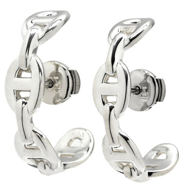 エルメス HERMES シェーヌダンクル アンシェネ フープピアス シルバー シルバー925 ピアス AG925
