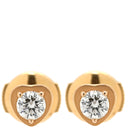 カルティエ Cartier ダムール ディアマン レジェ ドゥ ハート ピンクゴールド K18PG ダイヤモンド ピアス K18PG ローズ RG Au750 18K 18金 1P 1石 1粒 ダイヤ