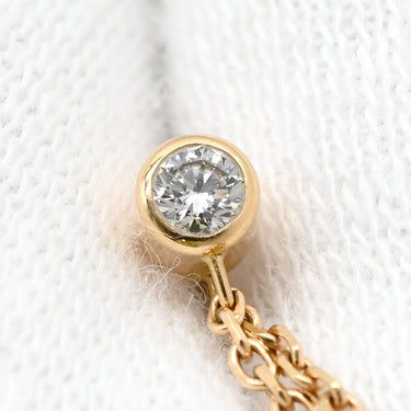 カルティエ Cartier トリニティ 1Pダイヤ ホワイトゴールド×イエローゴールド×ピンクゴールド K18YG K18PG K18WG ダイヤモンド ピアス 3カラー 18K 750AU ドロップ スイング