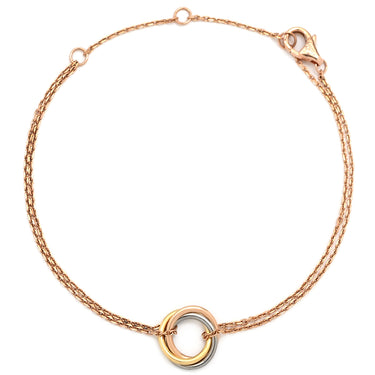 カルティエ Cartier スウィート トリニティ イエローゴールドXピンクゴールドXホワイトゴールド K18YG K18PG K18WG ブレスレット 3カラー 750 18金