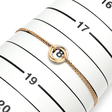 カルティエ Cartier スウィート トリニティ イエローゴールドXピンクゴールドXホワイトゴールド K18YG K18PG K18WG ブレスレット 3カラー 750 18金