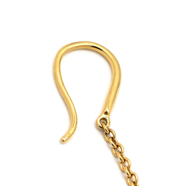 ティファニー Tiffany & Co ボールフック イエローゴールド K18YG ピアス T&Co. Au750 18K 18金 ドロップ スイング ロング 丸 球